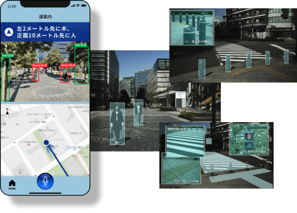 道案内と障害物の案内、どちらも叶える「Eye Navi」。視覚障がい者